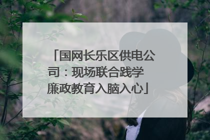 国网长乐区供电公司：现场联合践学 廉政教育入脑入心