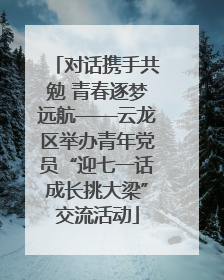 对话携手共勉 青春逐梦远航——云龙区举办青年党员“迎七一话成长挑大梁”交流活动