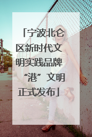 宁波北仑区新时代文明实践品牌“港”文明正式发布