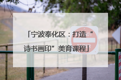 宁波奉化区：打造“诗书画印”美育课程