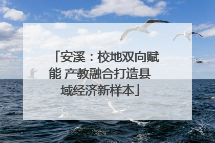 安溪：校地双向赋能 产教融合打造县域经济新样本