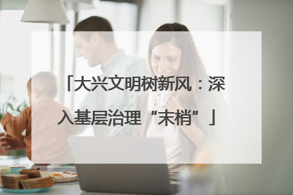 大兴文明树新风：深入基层治理“末梢”