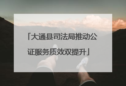 大通县司法局推动公证服务质效双提升