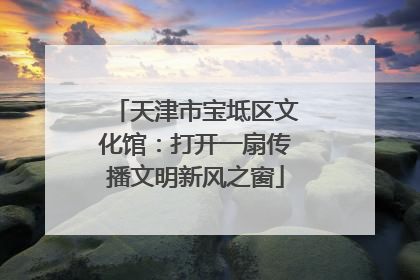 天津市宝坻区文化馆：打开一扇传播文明新风之窗
