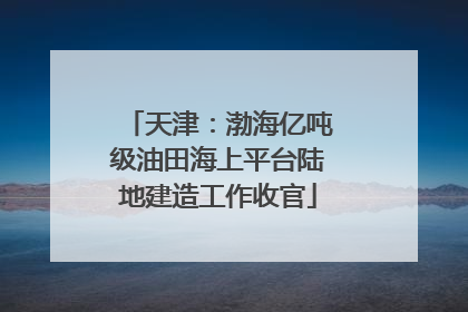 天津：渤海亿吨级油田海上平台陆地建造工作收官