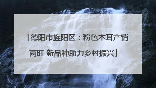 德阳市旌阳区：粉色木耳产销两旺 新品种助力乡村振兴