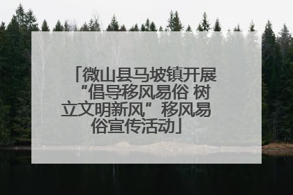 微山县马坡镇开展“倡导移风易俗 树立文明新风”移风易俗宣传活动
