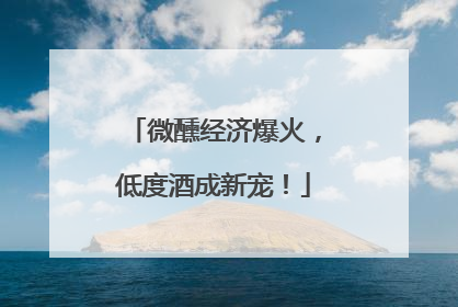 微醺经济爆火，低度酒成新宠！