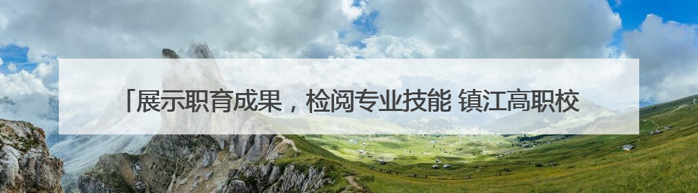 展示职育成果，检阅专业技能 镇江高职校2025年职教活动周暨第八届技能节开幕