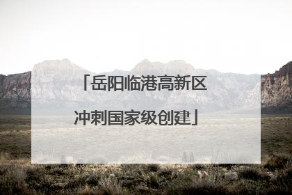 岳阳临港高新区冲刺国家级创建