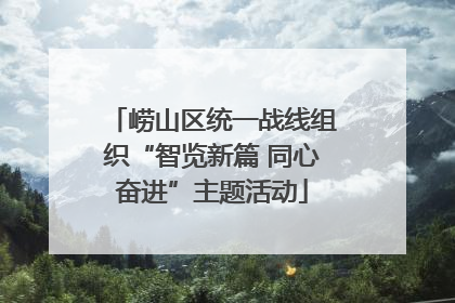 崂山区统一战线组织“智览新篇 同心奋进”主题活动