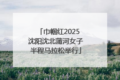 巾帼红2025沈阳沈北蒲河女子半程马拉松举行