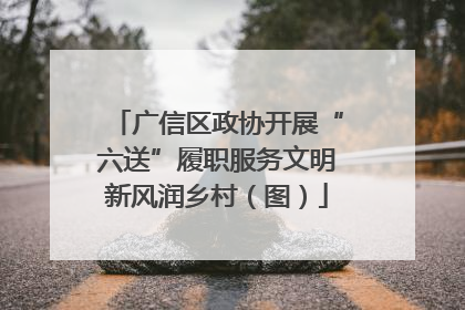 广信区政协开展“六送”履职服务文明新风润乡村（图）