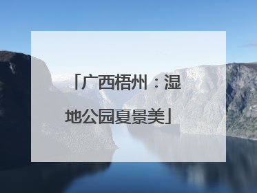 广西梧州：湿地公园夏景美
