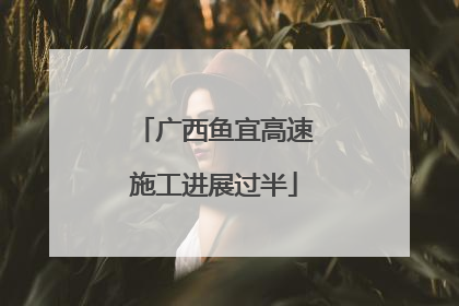 广西鱼宜高速施工进展过半
