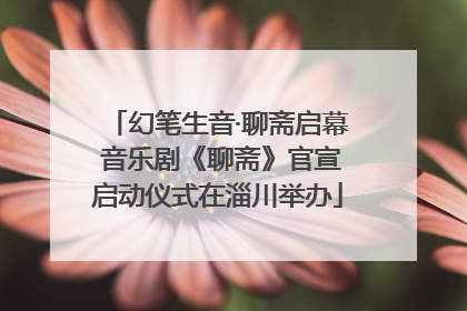 幻笔生音·聊斋启幕 音乐剧《聊斋》官宣启动仪式在淄川举办