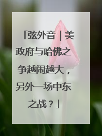 弦外音｜美政府与哈佛之争越闹越大，另外一场中东之战？