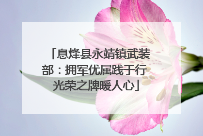 息烽县永靖镇武装部：拥军优属践于行 光荣之牌暖人心