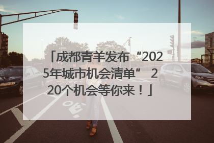 成都青羊发布“2025年城市机会清单” 220个机会等你来！