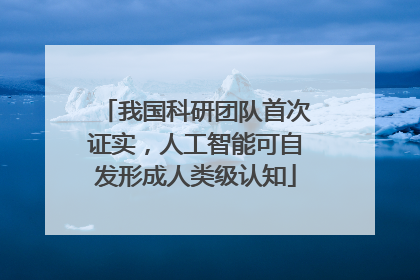 我国科研团队首次证实，人工智能可自发形成人类级认知