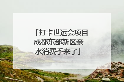 打卡世运会项目 成都东部新区亲水消费季来了
