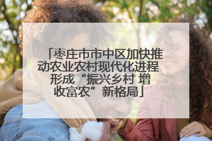 枣庄市市中区加快推动农业农村现代化进程 形成“振兴乡村 增收富农”新格局