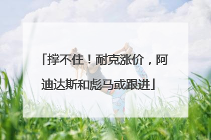撑不住！耐克涨价，阿迪达斯和彪马或跟进