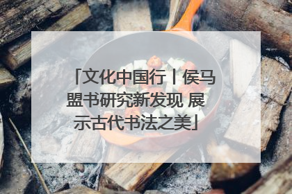 文化中国行丨侯马盟书研究新发现 展示古代书法之美