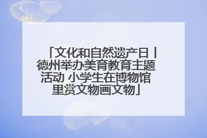 文化和自然遗产日丨德州举办美育教育主题活动 小学生在博物馆里赏文物画文物