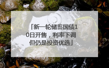 新一轮储蓄国债10日开售，利率下调但仍是投资优选