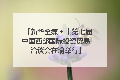 新华全媒＋丨第七届中国西部国际投资贸易洽谈会在渝举行