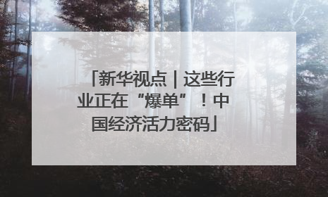 新华视点｜这些行业正在“爆单”！中国经济活力密码