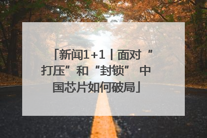 新闻1+1丨面对“打压”和“封锁” 中国芯片如何破局