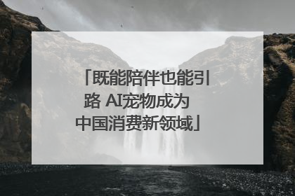 既能陪伴也能引路 AI宠物成为中国消费新领域