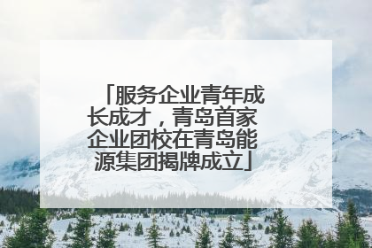 服务企业青年成长成才，青岛首家企业团校在青岛能源集团揭牌成立
