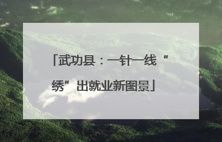 武功县：一针一线“绣”出就业新图景