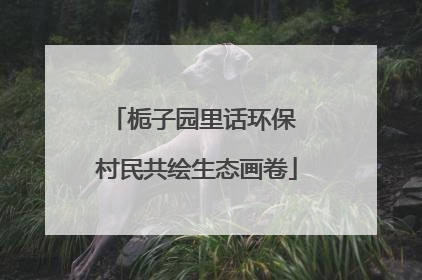 栀子园里话环保 村民共绘生态画卷