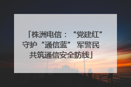 株洲电信：“党建红”守护“通信蓝” 军警民共筑通信安全防线