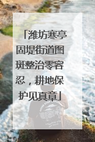 潍坊寒亭固堤街道图斑整治零容忍，耕地保护见真章