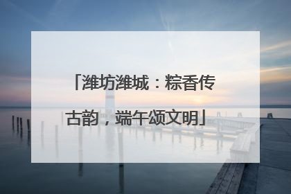 潍坊潍城：粽香传古韵，端午颂文明