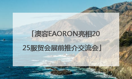澳容EAORON亮相2025服贸会展前推介交流会