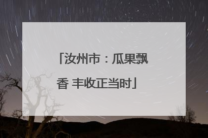 汝州市：瓜果飘香 丰收正当时