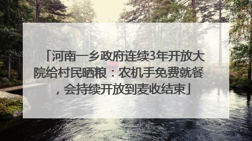河南一乡政府连续3年开放大院给村民晒粮：农机手免费就餐，会持续开放到麦收结束