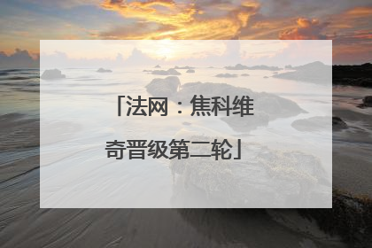 法网：焦科维奇晋级第二轮