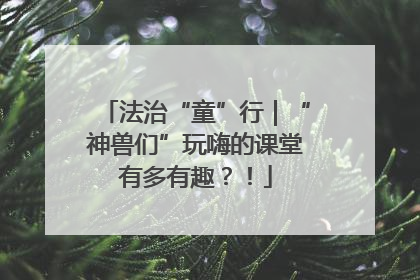法治“童”行｜“神兽们”玩嗨的课堂有多有趣？！