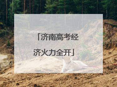 济南高考经济火力全开