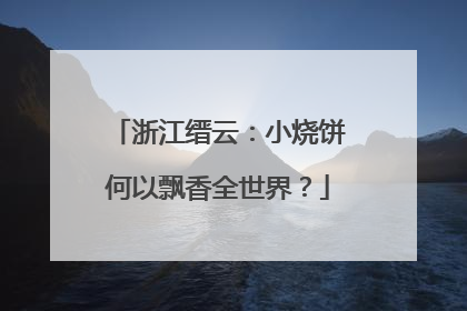 浙江缙云：小烧饼何以飘香全世界？