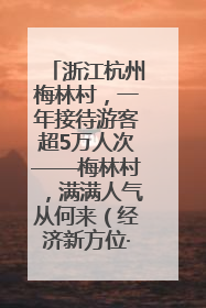 浙江杭州梅林村，一年接待游客超5万人次——梅林村，满满人气从何来（经济新方位·农村消费观察）