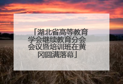 湖北省高等教育学会继续教育分会会议暨培训班在黄冈圆满落幕