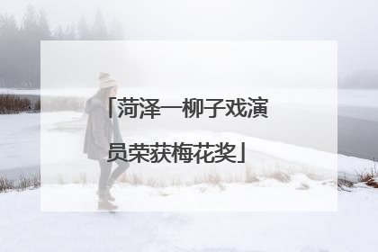 菏泽一柳子戏演员荣获梅花奖